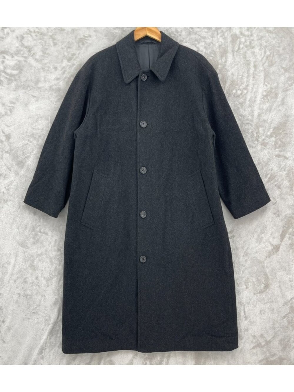 Boss Hugo Boss Loro Piana Men's 50 Wool Cashmere Blend Long Overcoat Top Coat